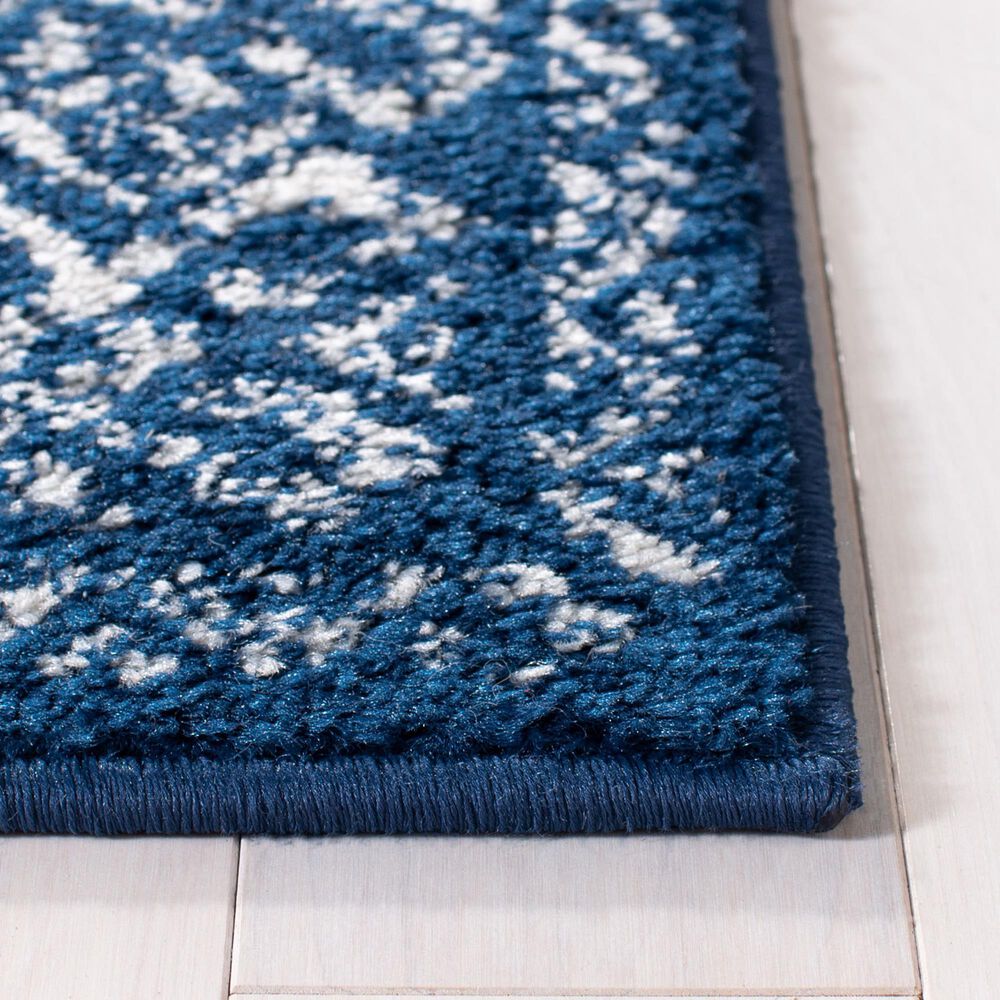 Safavieh Tulum Transitional 9&#39; x 12&#39; Navy and Ivory Area Rug, , large