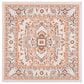 Safavieh Cabana CBN680B 6"7" Square Beige and Orange Indoor/Outdoor Area Performance Rug, , large