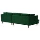 Joybird Lewis 2-Piece Right Facing Sectional in Royale Evergreen Velvet, , large