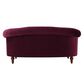 Jennifer Taylor Home La Rosa Victorian Chesterfield Loveseat in Burgundy, , large