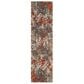 Safavieh Monaco MNC225H-214 2"2" x 14" Grey/Orange Runner, , large