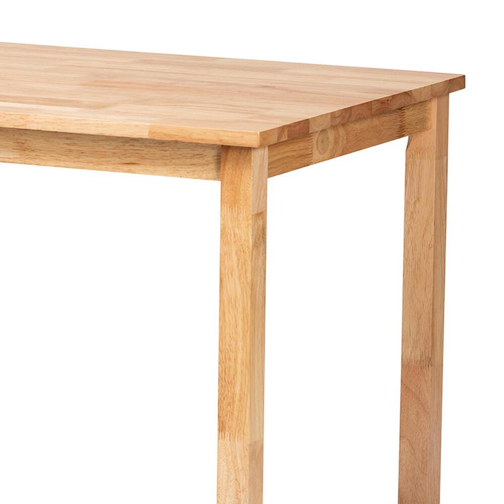 Baxton Studio Eveline Dining Table in Natural Brown - Table Only, , large