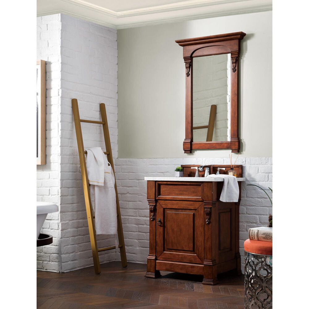 James Martin Vanities Brookfield 26&quot; Mirror in Warm Cherry, , large