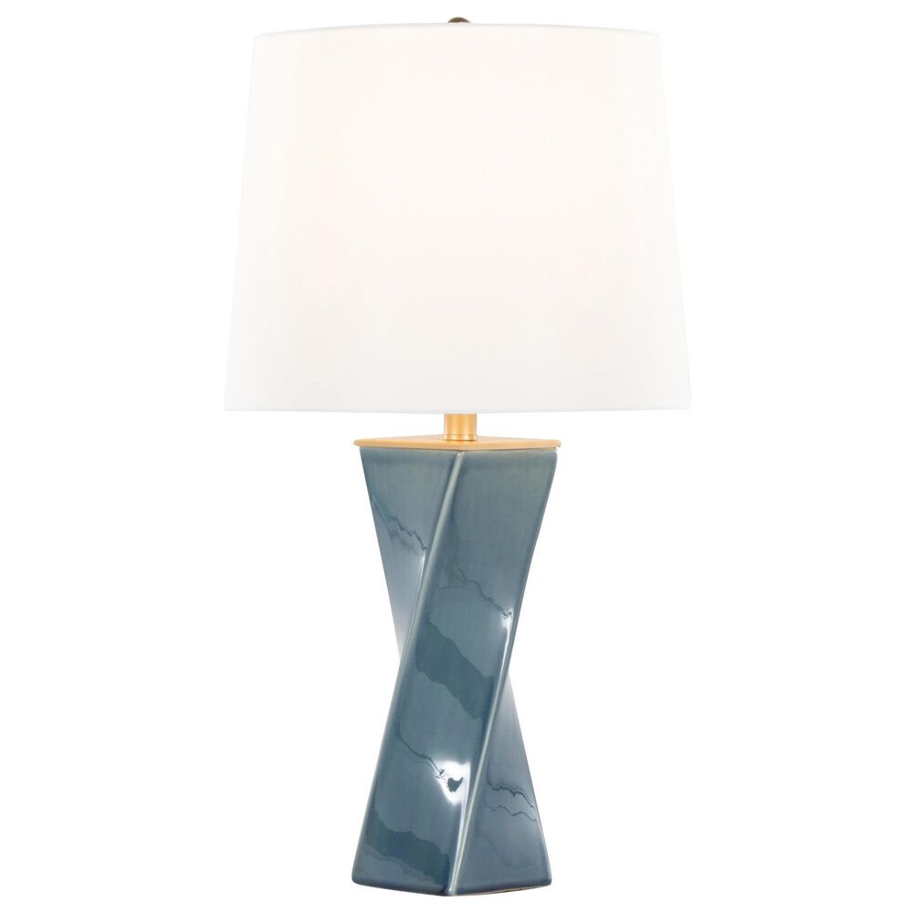 Grandview Gallery Curvo Square Table Lamp in Blue and Gold, , large