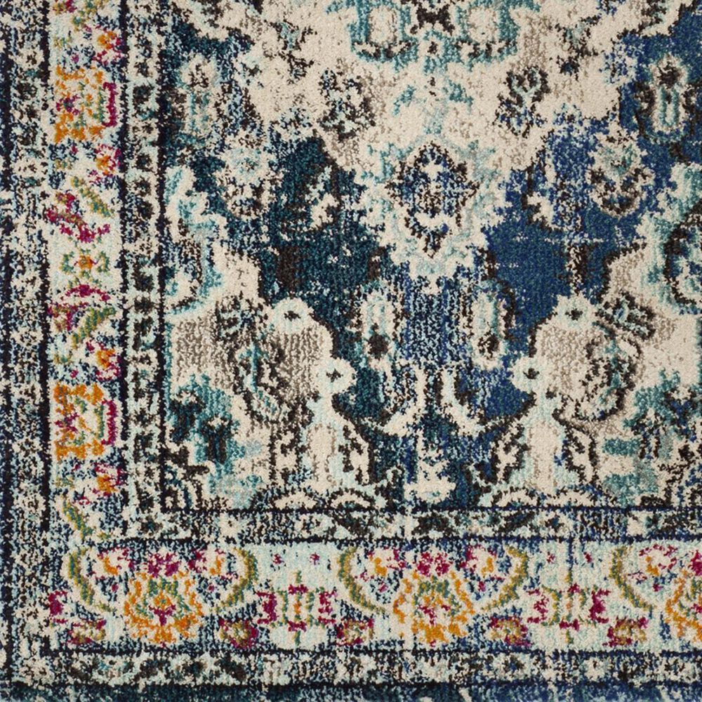 Safavieh Monaco MNC243N-218 2&#39;2&quot; x 18&#39; Navy/Light Blue Runner, , large