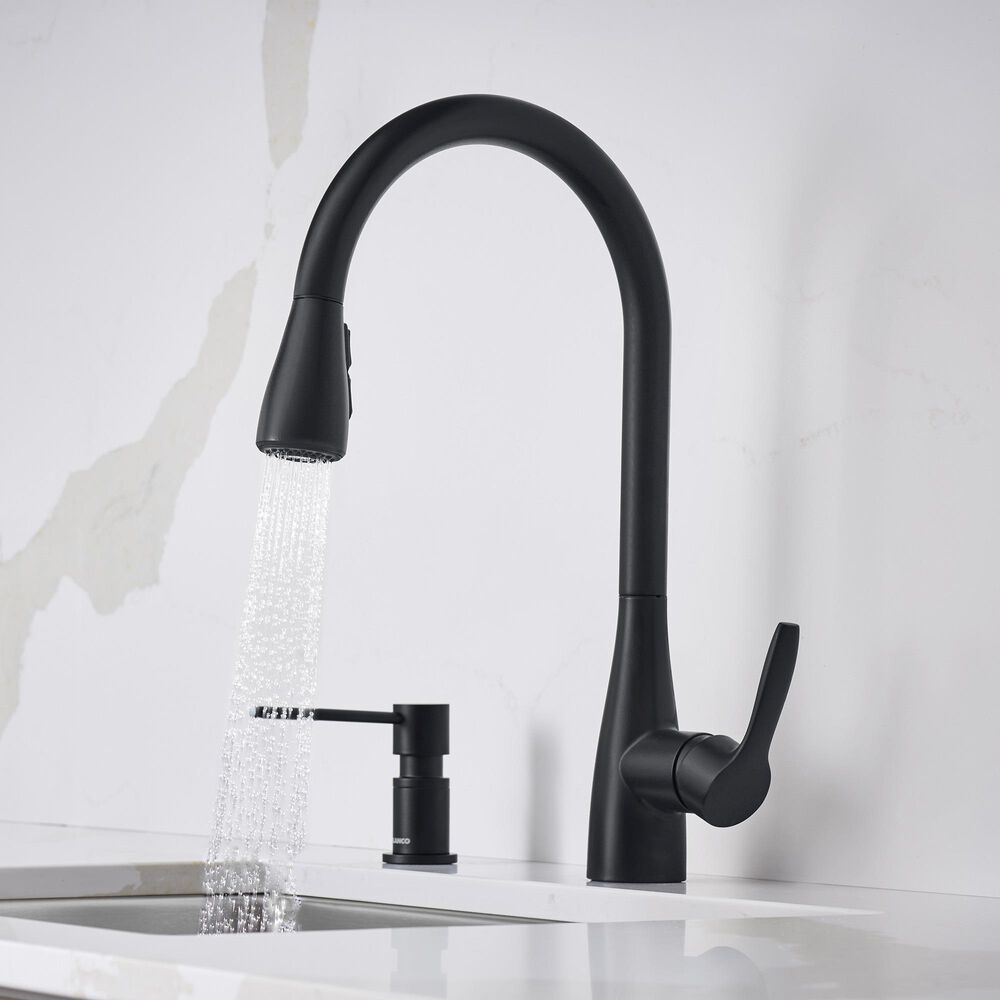 Blanco Atura Pull-Down Kitchen Faucet 1.5 GPM in Matte Black, , large
