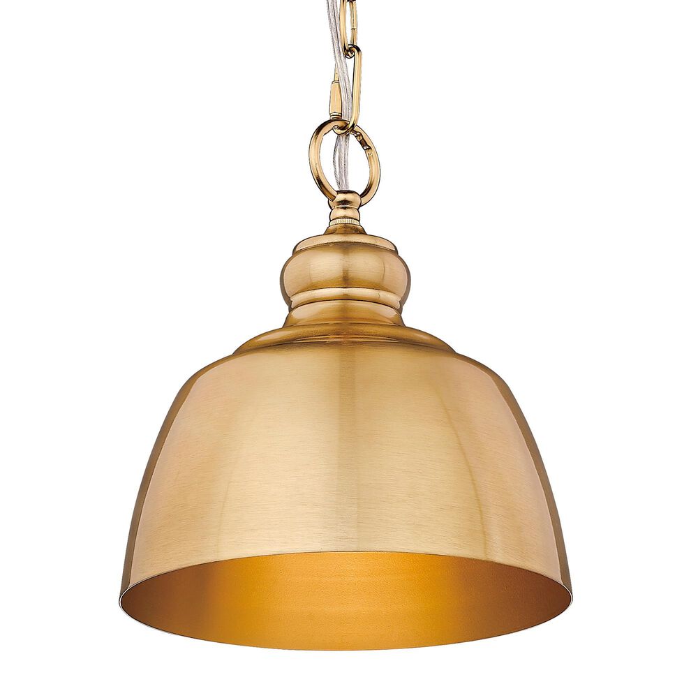 Golden Lighting Holmes 1-Light Mini Pendant in Modern Brushed Gold, , large