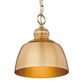 Golden Lighting Holmes 1-Light Mini Pendant in Modern Brushed Gold, , large
