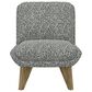 Golden Wave Furniture Emerson Armless Accent Chair in Speckled Navy, , large