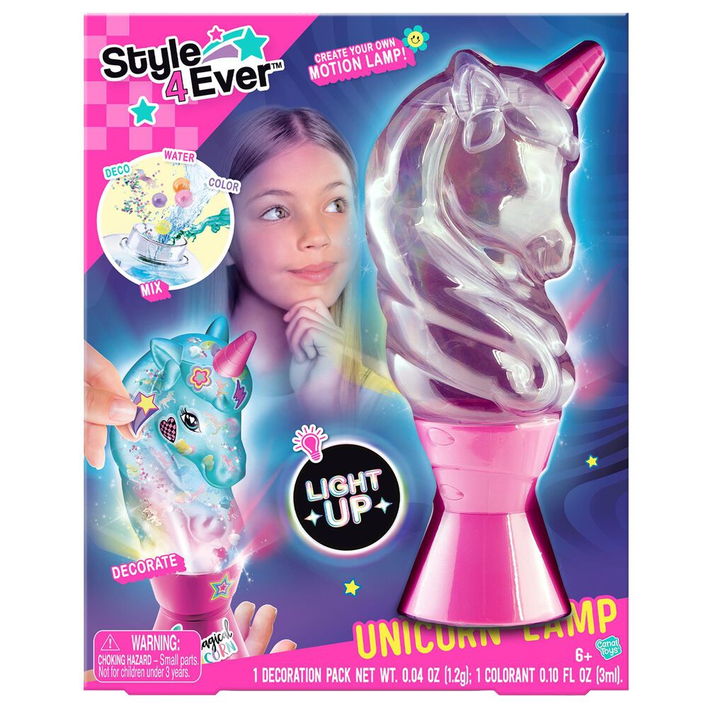 Style 4 Ever DIY Unicorn Motion Mood Lamp Kit with Decorations in Multicolor, , large