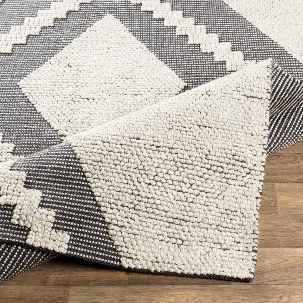 Surya Azalea 10&#39; x 14&#39; Black and Ivory Indoor/Outdoor Area Rug, , large