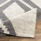 Surya Azalea 10" x 14" Black and Ivory Indoor/Outdoor Area Rug, , large