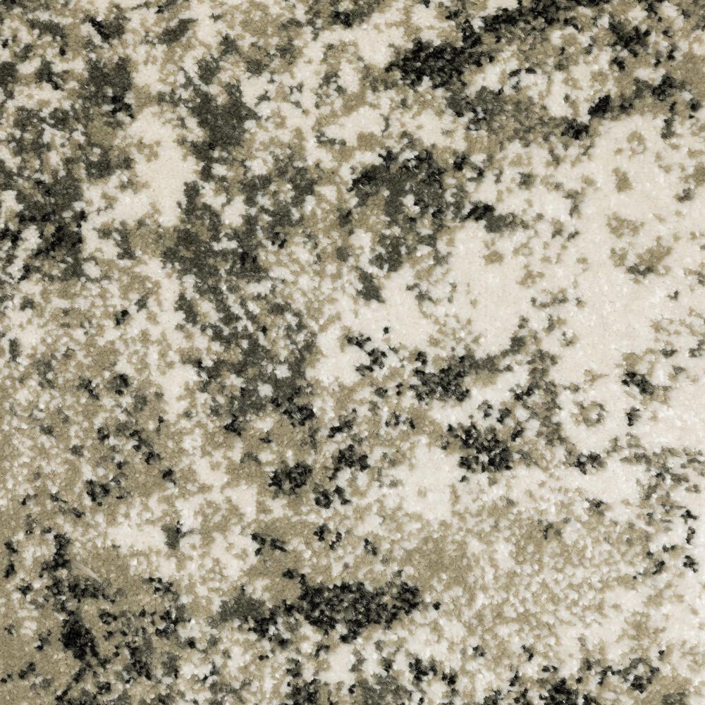 Oriental Weavers Venice Rimini 2&#39;3&quot; x 7&#39;6&quot; Charcoal and Beige Runner, , large