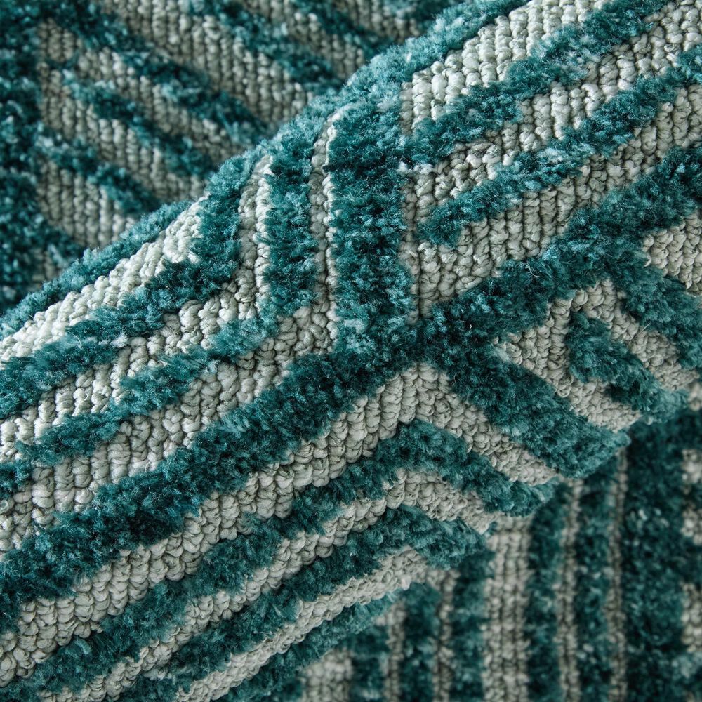Feizy Colton Aqua 3&#39;6&quot; x 5&#39;6&quot; Area Rug, , large