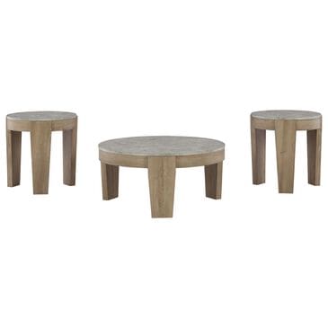 Ashley Guystone 3-Piece Table Set in Light Brown, , large