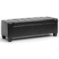 Baxton Studio Manchester Storage Ottoman in Black, , large