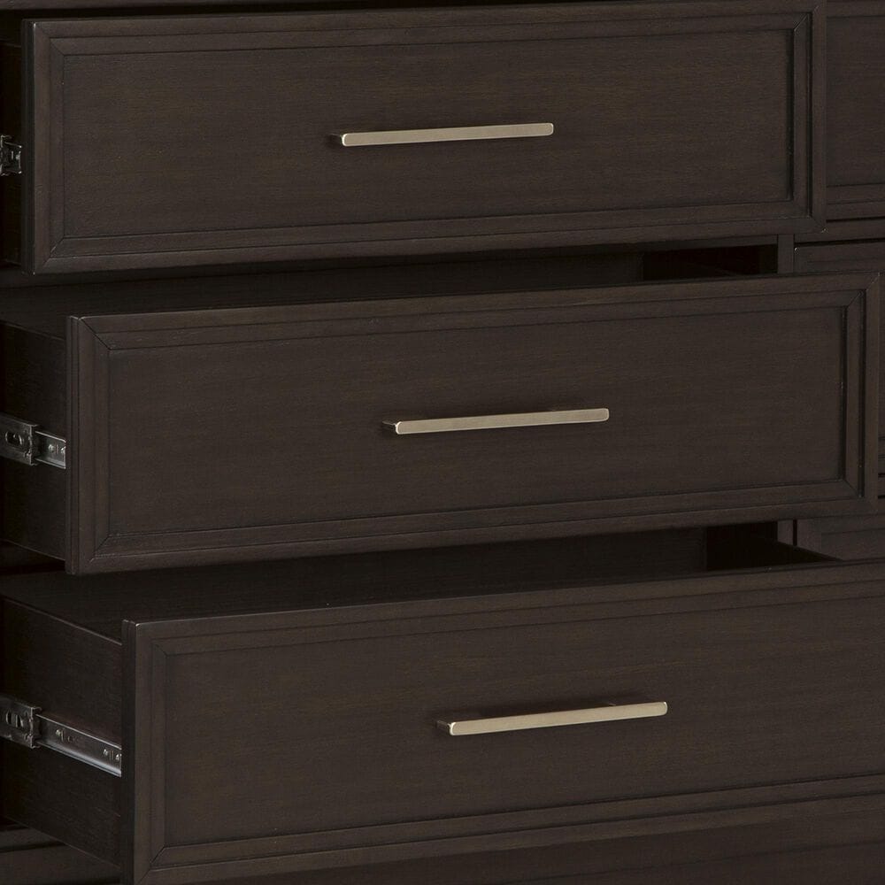 Ashley Neymorton 6-Drawer Dresser and Mirror in Dark Grayish Brown, , large