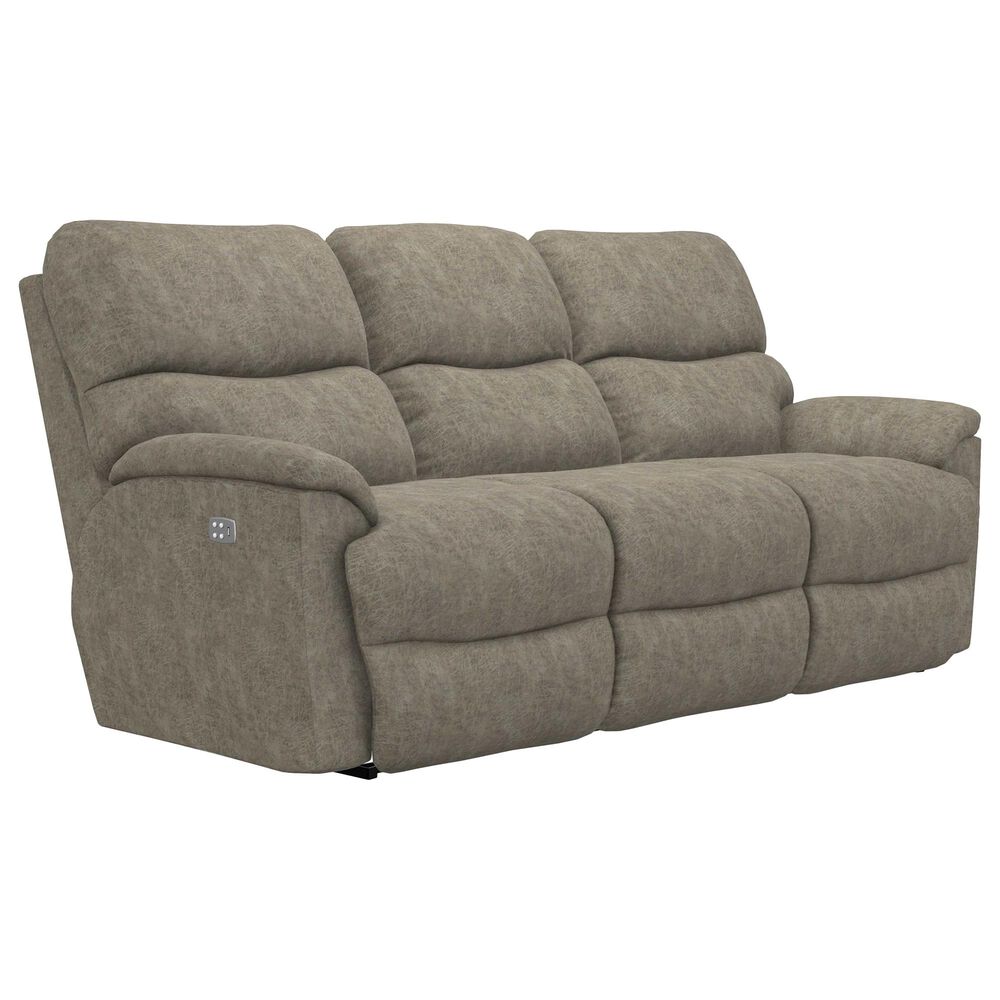 La-Z-Boy Trouper Power Reclining Sofa with Headrest in Sable, , large