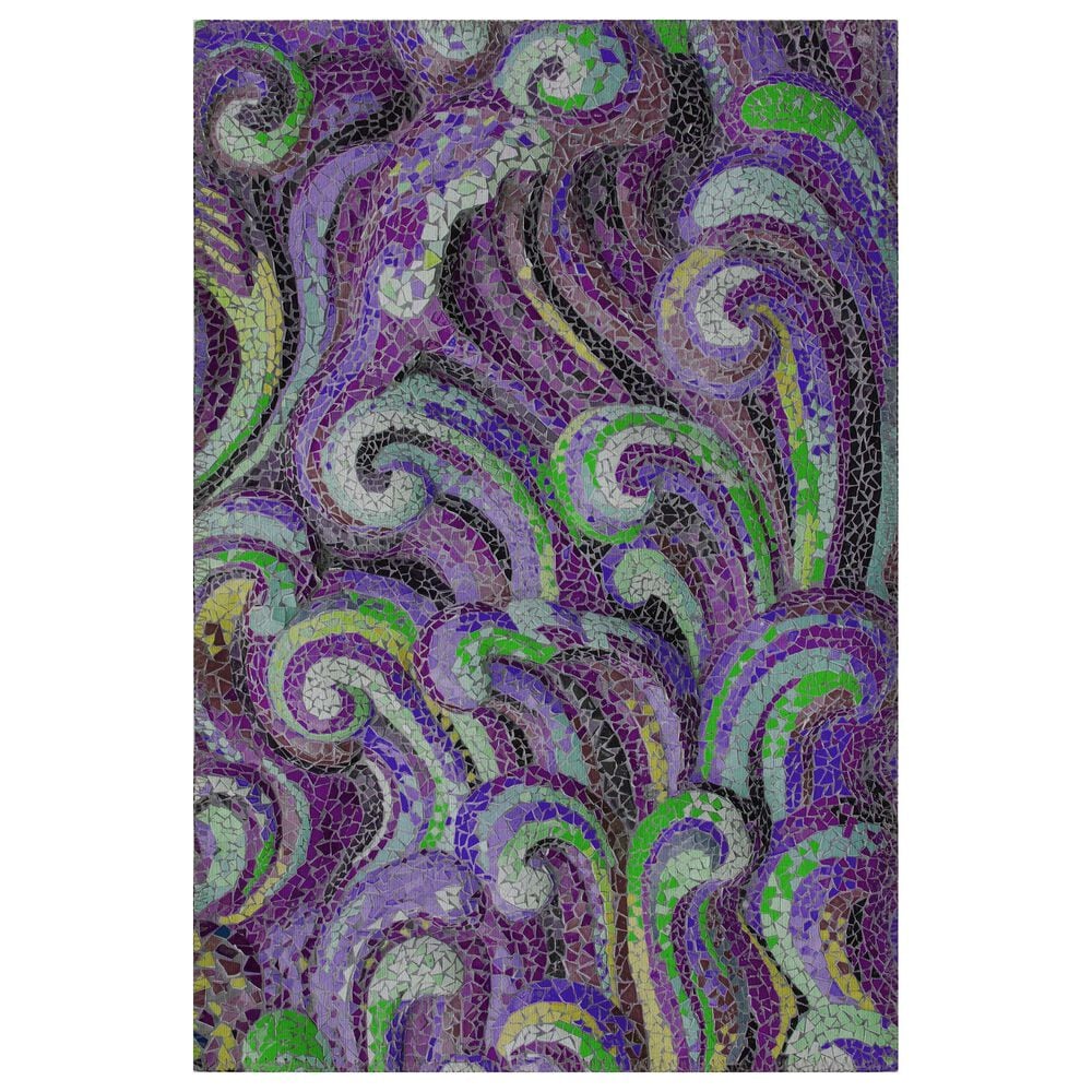 Dalyn Rug Company Seabreeze Abstract 2"6" x 3"10" Violet Area Rug, , large
