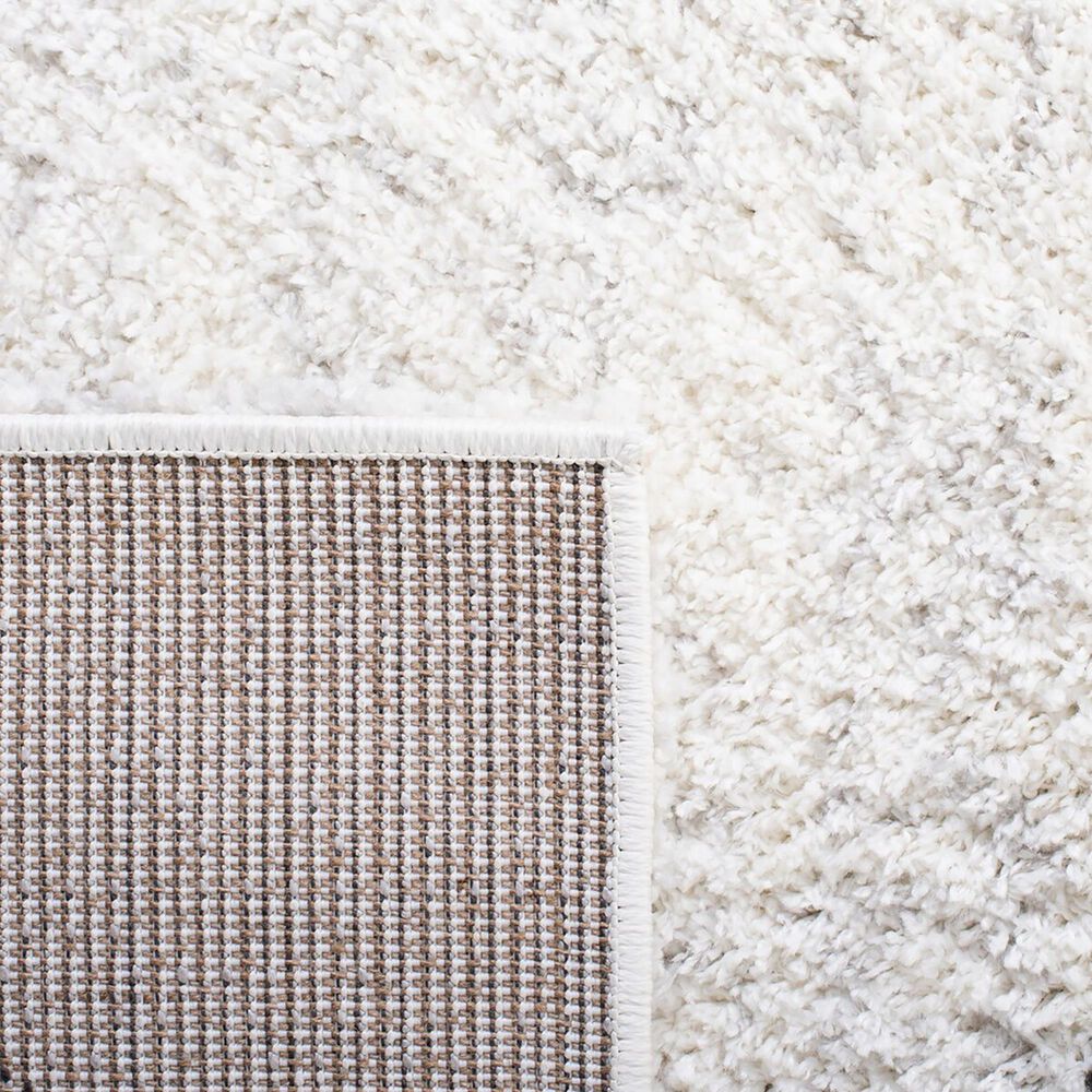 Safavieh August Shag AUG502A 2&#39;2&quot; x 9&#39; Ivory and Black Runner, , large
