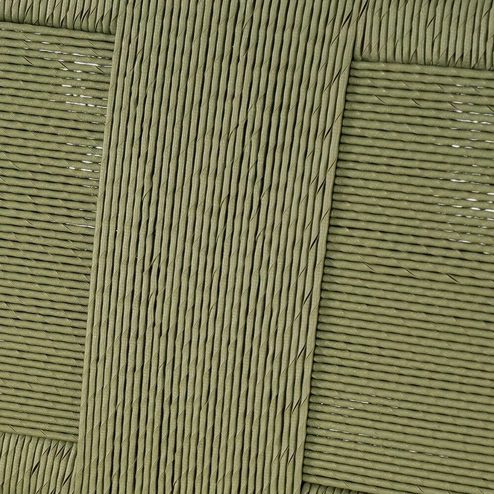Hearth and Haven Outdoor Bar Stool with Green Wicker Back in Cream (Set of 2), , large