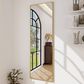 HOMLUX 14" x 48" Door Wall Mount Mirror in Gold, , large