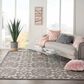 Nourison Aloha 7"10" x 10"6" Grey and Charcoal Indoor/Outdoor Area Rug, , large
