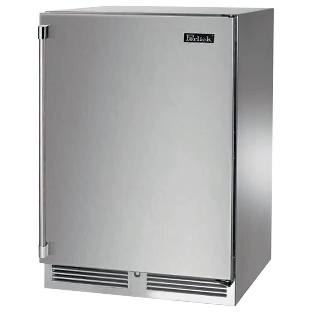 Perlick Indoor Signature Series 5.2 Cu. Ft. Dual Zone Wine Reserve with Solid Door and Right Hinge in Panel Ready and Stainless Steel, , large
