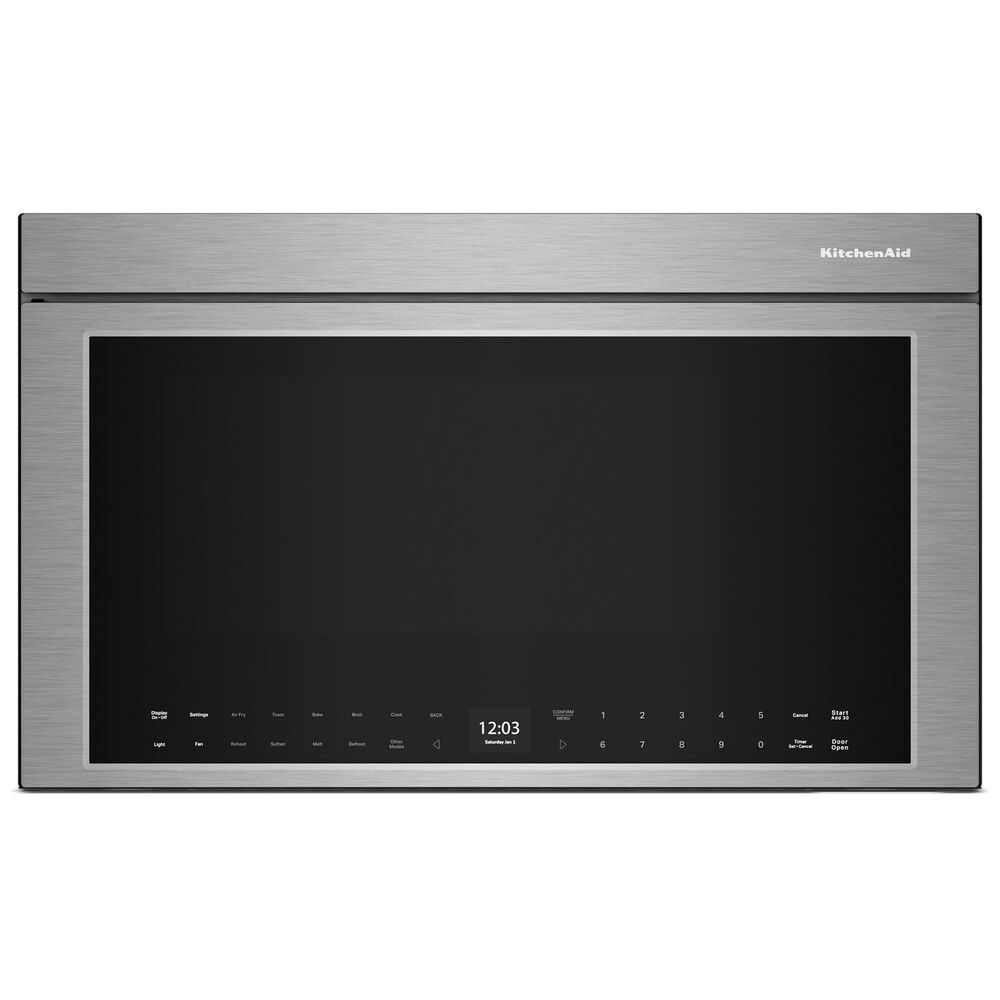 KitchenAid 1.1 Cu. Ft. Over-The-Range Microwave Oven with Flush Built-In in PrintShield Stainless Steel, , large