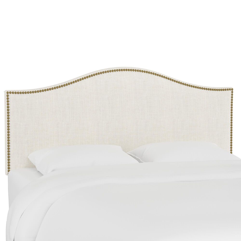 Skyline Furniture Queen Headboard in Linen Talc, , large