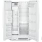 Amana 24.6 Cu. Ft. 35.5" Side-by-Side Refrigerator with Dual Pad External Ice and Water Dispenser in White, , large