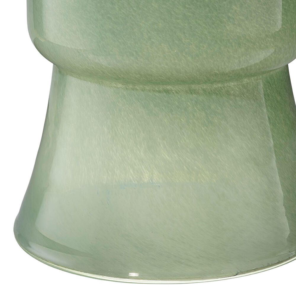 Splendor Living Upland Glass Garden Stool in Green, , large