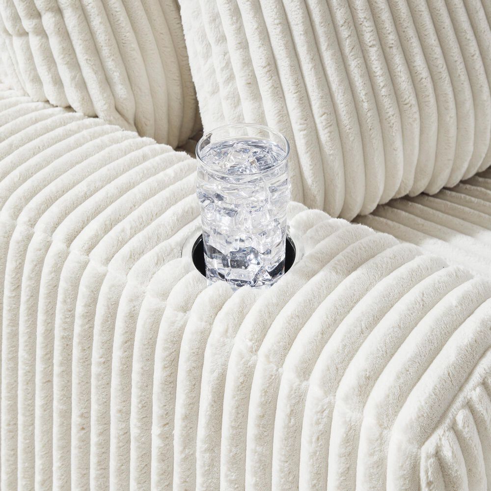 Ashley Lindyn Chaise in Ivory, , large