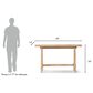 Jennifer Taylor Home Hawthorne 60" Console Table in Heritage Light Natural Brown, , large