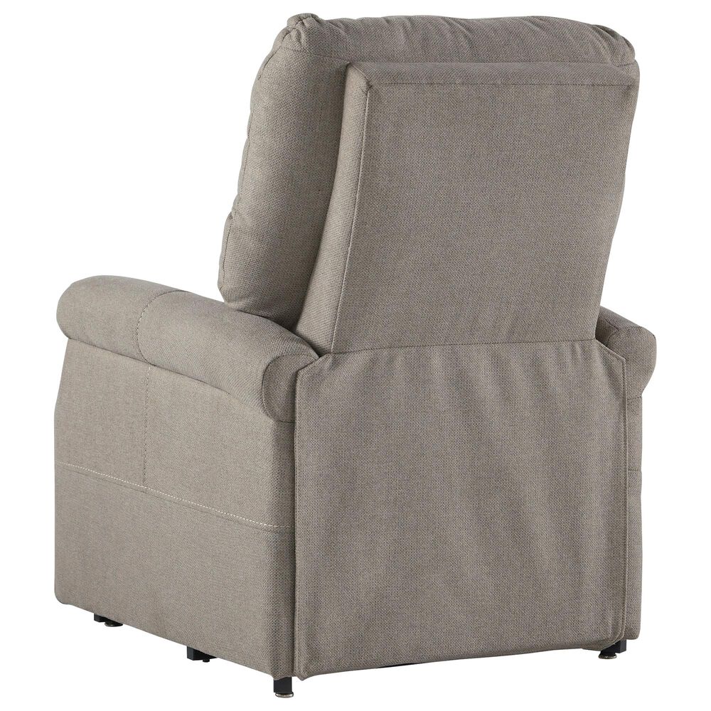 Signature Design by Ashley Markridge Power Lift Recliner in Gray, , large