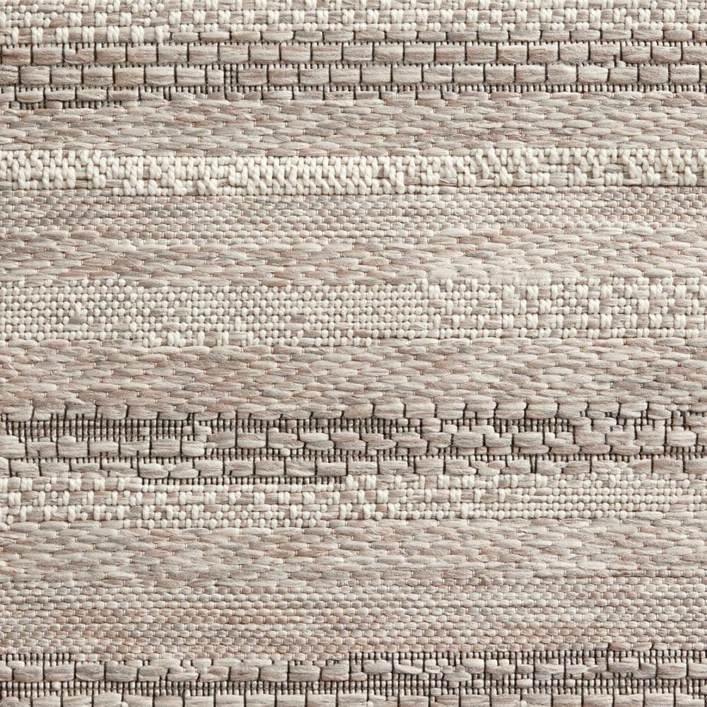 Amber Lewis x Loloi Malibu MAB-02 6&#39;4&quot; x 9&#39;2&quot; Ivory and Dove Indoor/Outdoor Area Rug, , large