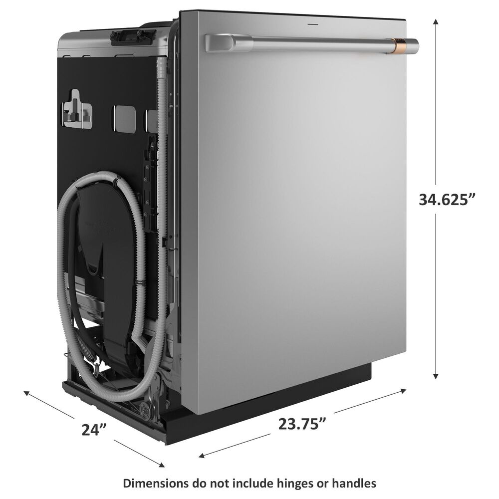Cafe 24&quot; Fully Integrated Smart Built-In Dishwasher with 39 dBA in Stainless Steel, , large