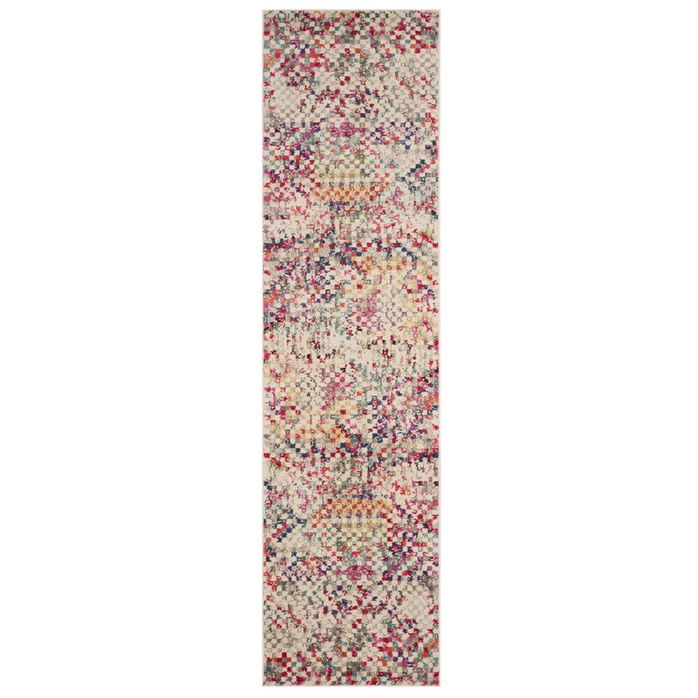 Safavieh Monaco MNC241G-212 2&#39;2&quot; x 12&#39; Grey/Multi Runner, , large