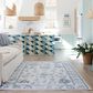 ROW by Oriental Weavers Addison Ivory and Blue 2" x 3" Area Rug, , large