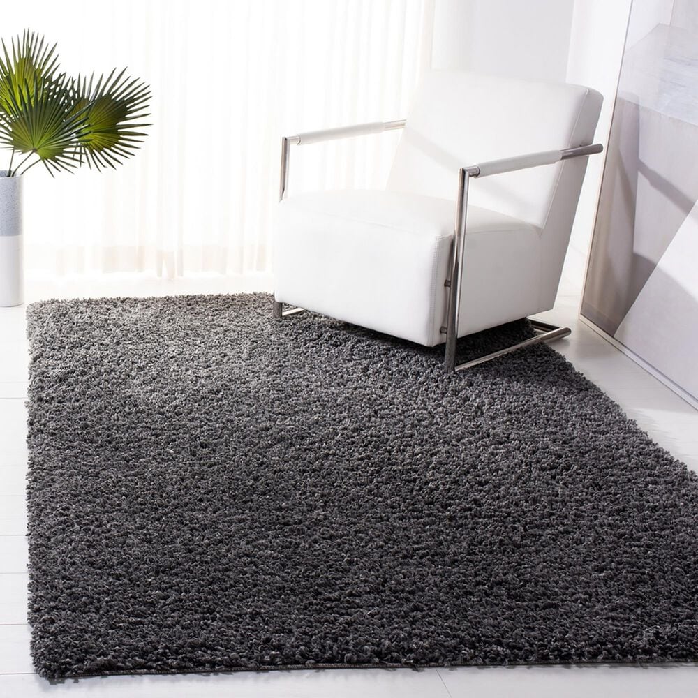 Safavieh August Shag AUG200H 4&#39; x 6&#39; Charcoal Area Rug, , large