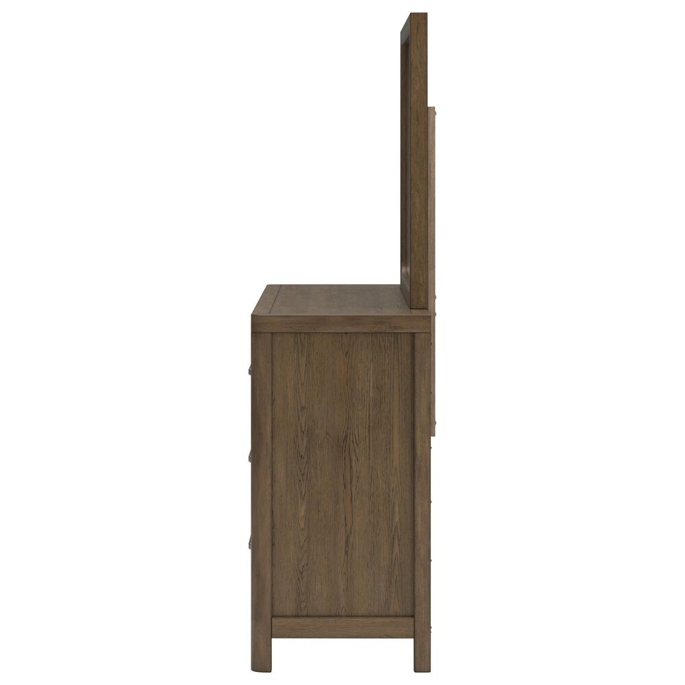 Millenium Dresser and Mirror in Light Brown, , large