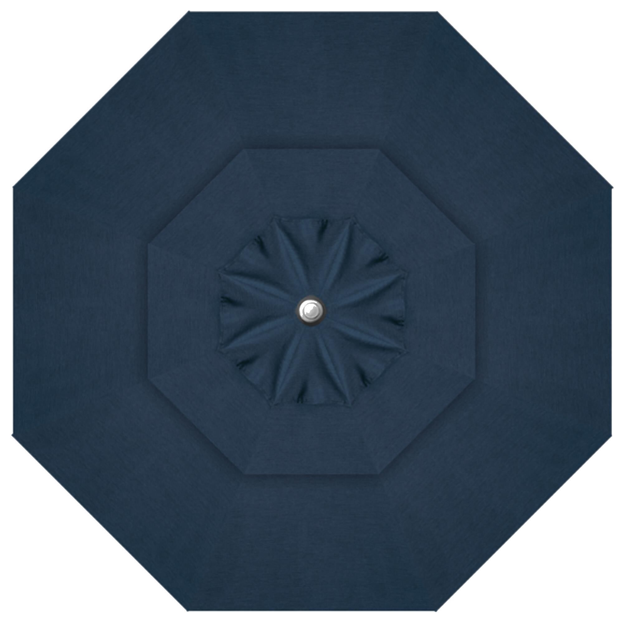 Treasure Garden 11' Cantilever Umbrella with Black Base in Denim