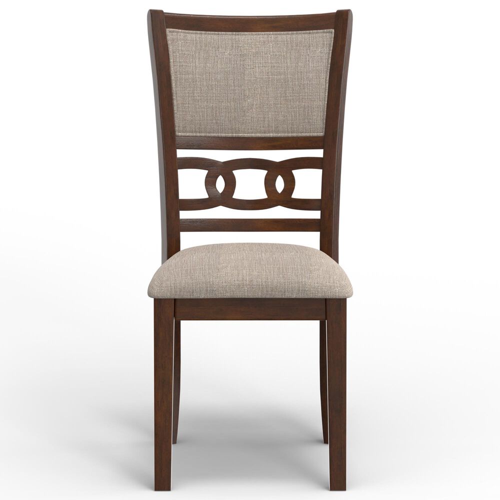 New Heritage Gia Side Chair with Light Brown Cushion in Cherry, , large