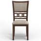 New Heritage Gia Side Chair with Light Brown Cushion in Cherry, , large