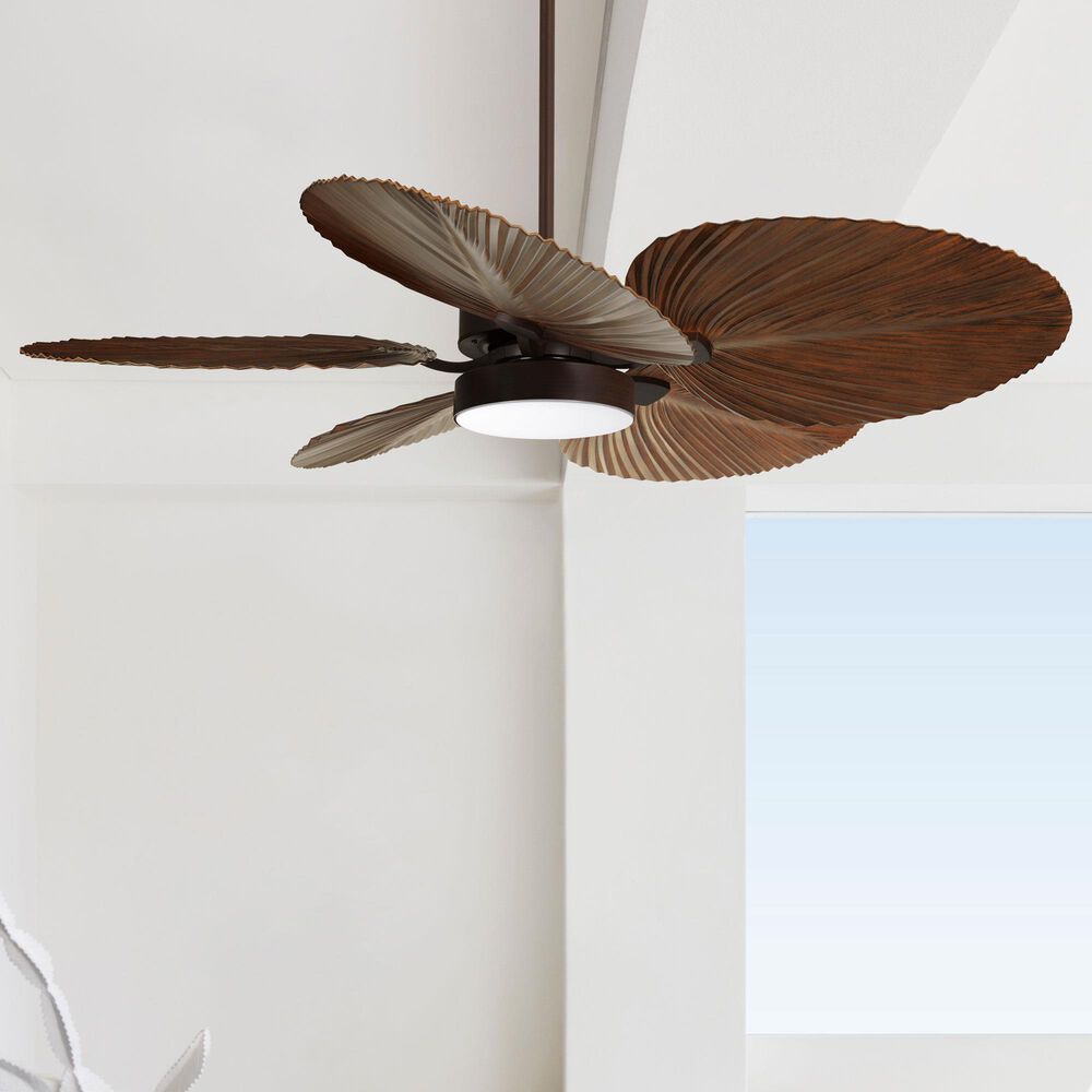 Beacon Lighting Lucci Air Bali 52" Outdoor/Indoor Ceiling Fan with Light and Remote Control in Oil Rubbed Bronze, , large