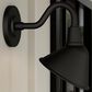 Hunter Cassius 1-Light Outdoor Small Wall Light in Matte Black, , large