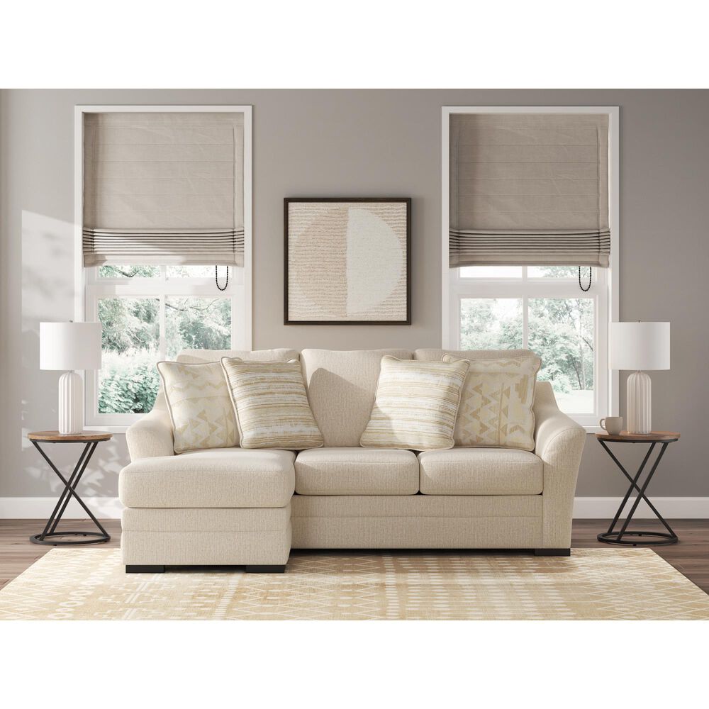 Ashley Lango Stationary Queen Sofa Chaise Sleeper in Jute, , large