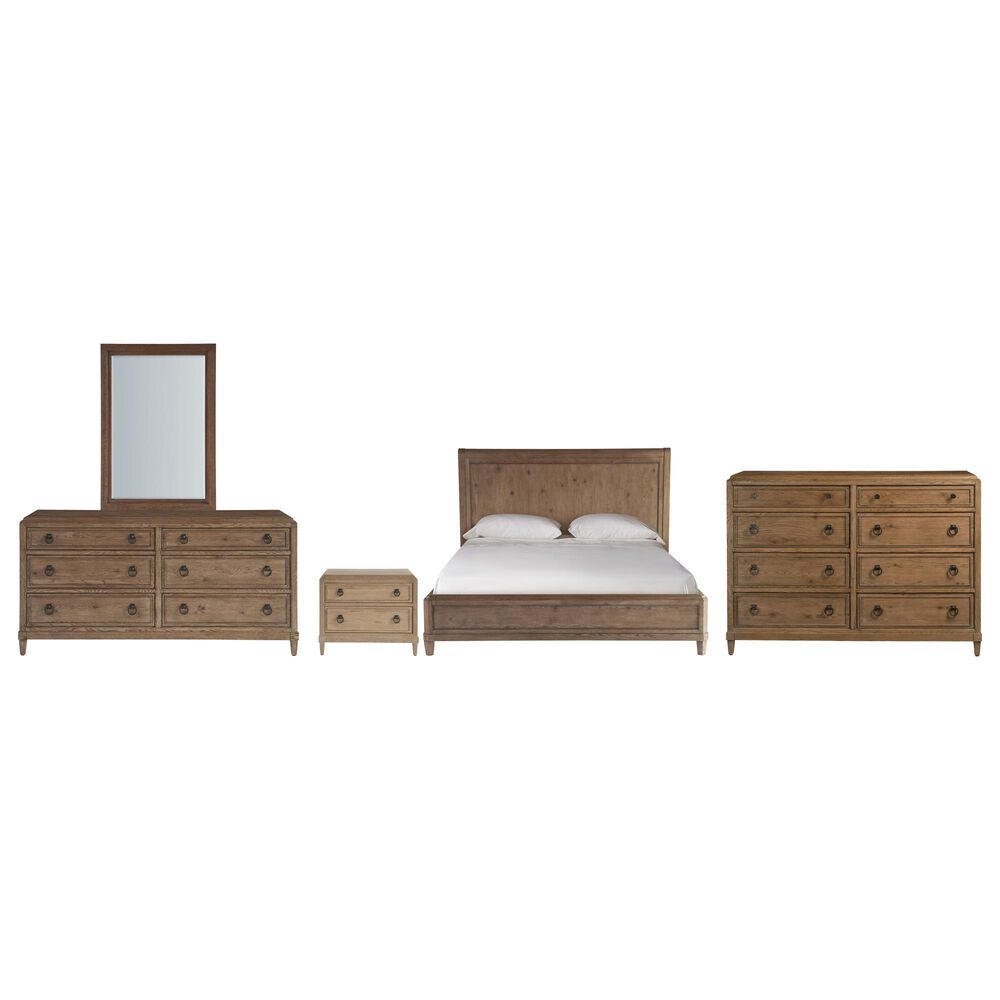 Universal Furniture Griffith Park 5-Piece King Panel Bedroom Set in Sienna, , large
