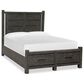 Nicolette Home Plum Creek Queen Panel Storage Bed in Ravenwood Black, , large