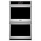 Monogram 30" Smart Electric Convection Double Wall Oven Statement - Stainless Steel, , large